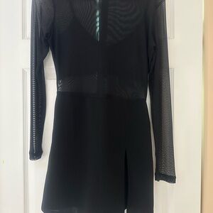 Fashion Nova Black Long Sleeve Dress